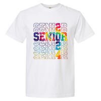 Senior Graduation Gift Girl Class Of 2024 Senior Tie Dye Garment-Dyed Heavyweight T-Shirt