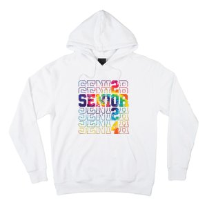 Senior Graduation Gift Girl Class Of 2024 Senior Tie Dye Hoodie