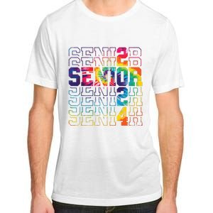 Senior Graduation Gift Girl Class Of 2024 Senior Tie Dye Adult ChromaSoft Performance T-Shirt