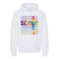 Senior Graduation Gift Girl Class Of 2024 Senior Tie Dye Premium Hoodie