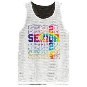 Senior Graduation Gift Girl Class Of 2024 Senior Tie Dye Mesh Reversible Basketball Jersey Tank