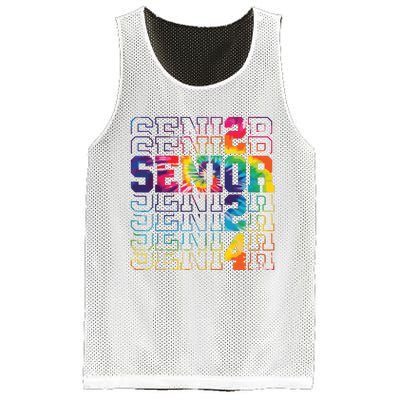 Senior Graduation Gift Girl Class Of 2024 Senior Tie Dye Mesh Reversible Basketball Jersey Tank