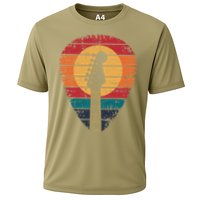 Skeleton Guitar Guy for Guitarists Cooling Performance Crew T-Shirt