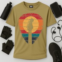 Skeleton Guitar Guy for Guitarists Cooling Performance Crew T-Shirt