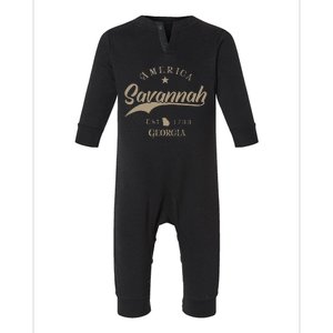 Savannah Ga Georgia Infant Fleece One Piece