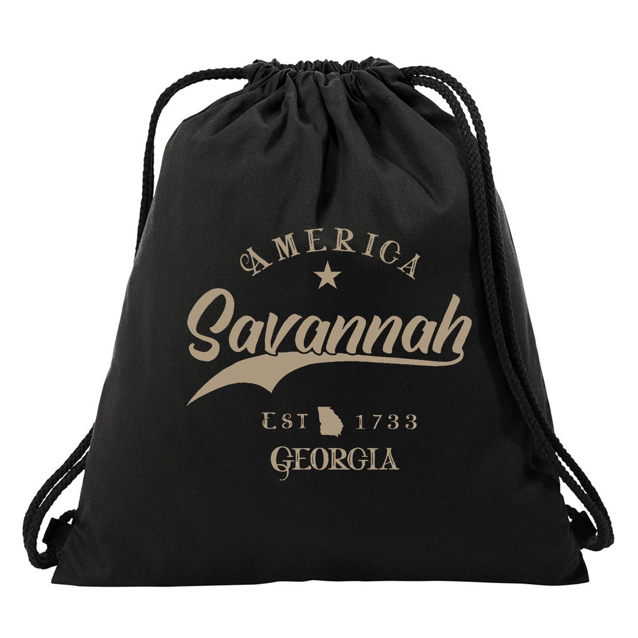 Savannah Ga Georgia Drawstring Bag