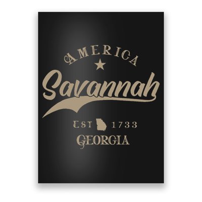 Savannah Ga Georgia Poster