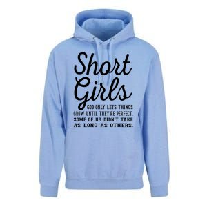 Short Girl God Only Lets Things Grow Until Theyre Perfect Unisex Surf Hoodie