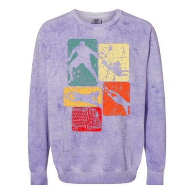 Soccer Goalie Goalkeeper Colorblast Crewneck Sweatshirt