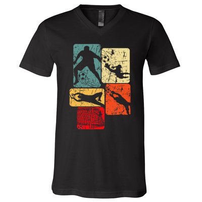 Soccer Goalie Goalkeeper V-Neck T-Shirt