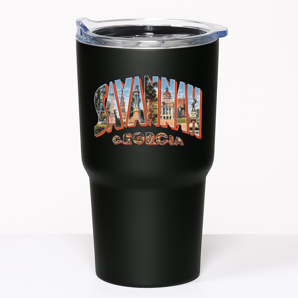 Savannah Georgia GA Vintage Retro Souvenir Tumbler