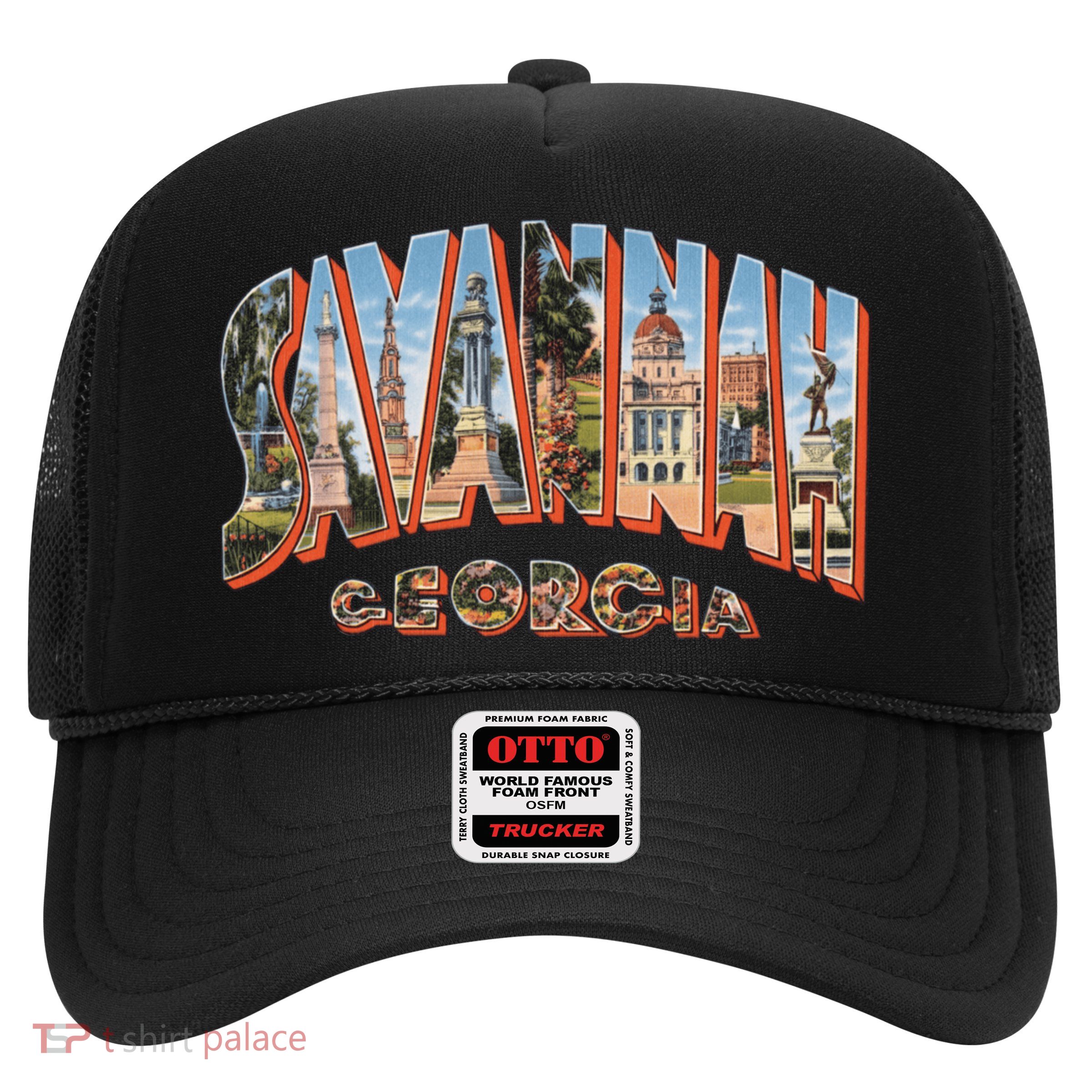 Savannah Georgia GA Vintage Retro Souvenir Trucker Hat