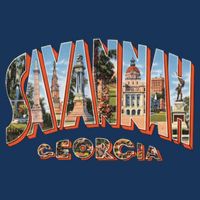 Savannah Georgia GA Vintage Retro Souvenir Doggie Tank