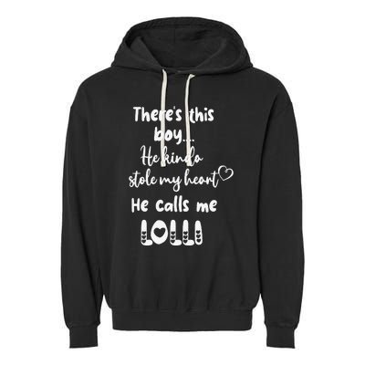 Special Grandma Grandmother This Calls Me Lolli Garment-Dyed Fleece Hoodie