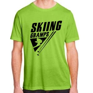 Skiing Gramps Grandad Skier Ski Grandpa Great Gift Adult ChromaSoft Performance T-Shirt