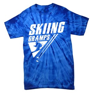 Skiing Gramps Grandad Skier Ski Grandpa Great Gift Tie-Dye T-Shirt