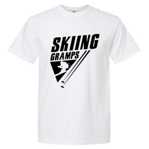 Skiing Gramps Grandad Skier Ski Grandpa Great Gift Garment-Dyed Heavyweight T-Shirt