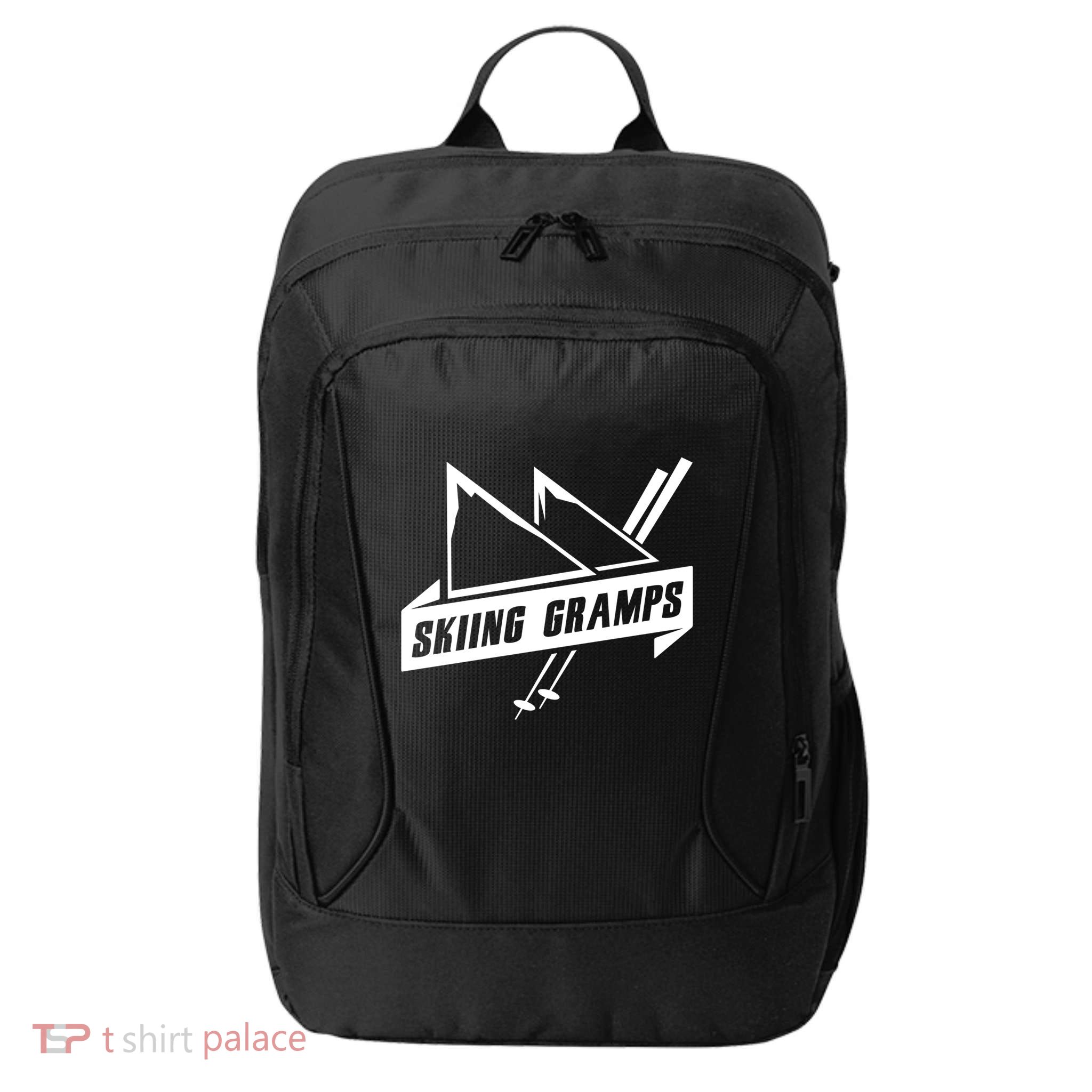 Skiing Gramps Grandpa Grandad Skier Ski Gift City Backpack