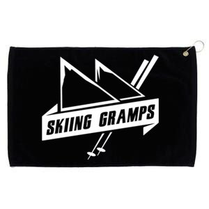 Skiing Gramps Grandpa Grandad Skier Ski Gift Grommeted Golf Towel