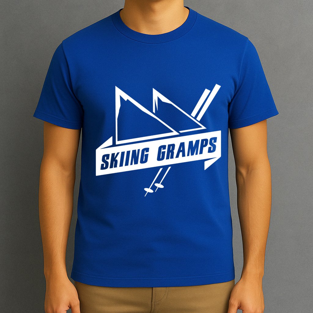 Skiing Gramps Grandpa Grandad Skier Ski Gift T-Shirt