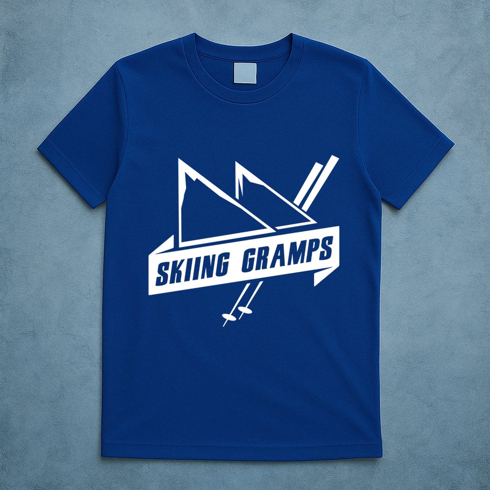 Skiing Gramps Grandpa Grandad Skier Ski Gift T-Shirt