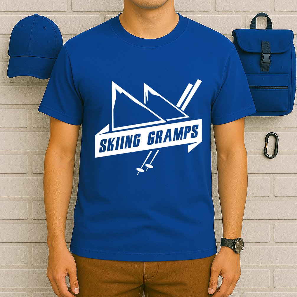 Skiing Gramps Grandpa Grandad Skier Ski Gift T-Shirt