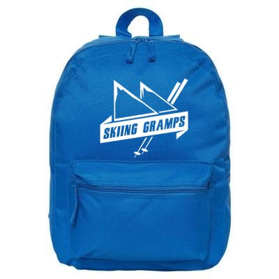 Skiing Gramps Grandpa Grandad Skier Ski Gift 16 in Basic Backpack