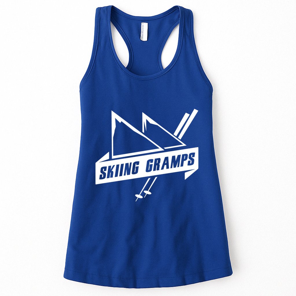 Skiing Gramps Grandpa Grandad Skier Ski Gift Womens Tank Top