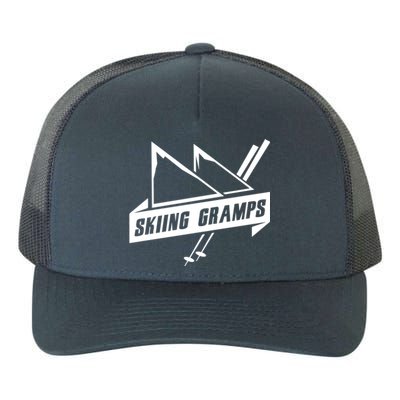 Skiing Gramps Grandpa Grandad Skier Ski Gift Yupoong Adult 5-Panel Trucker Hat