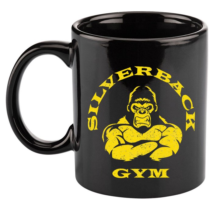 Silverback Gorilla Gym Apparel Powerlifting Strongman 11oz C Handle Ceramic Mug