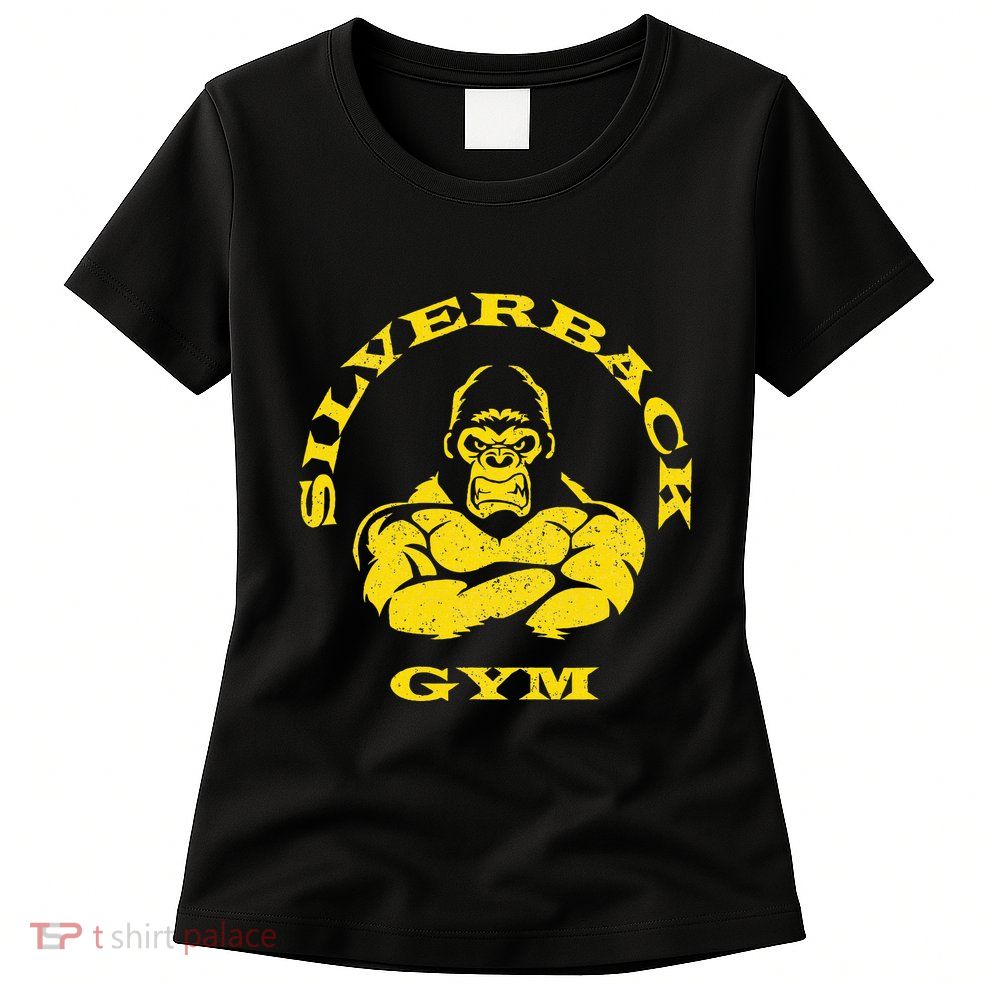 Silverback Gorilla Gym Apparel Powerlifting Strongman Womens T-Shirt