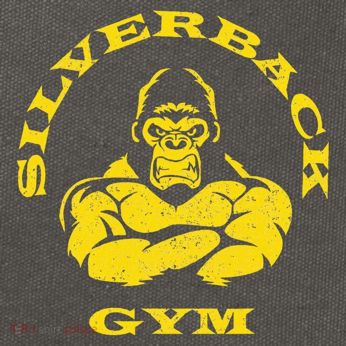 Silverback Gorilla Gym Apparel Powerlifting Strongman Cotton Canvas Backpack