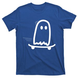 Skateboard Ghost Halloween Costume Funny Ghost Skateboarding Gift T-Shirt