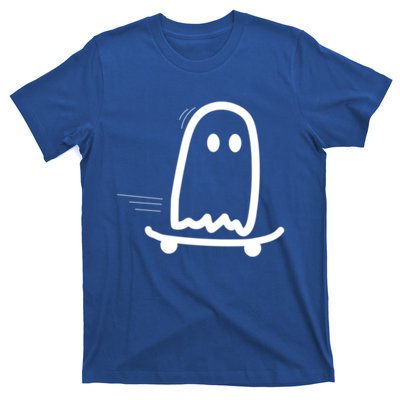 Skateboard Ghost Halloween Costume Funny Ghost Skateboarding Gift T-Shirt