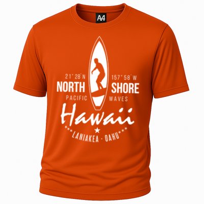 Surfer Gift Hawaii North Shore Laniakea Beach Oahu Cooling Performance Crew T-Shirt