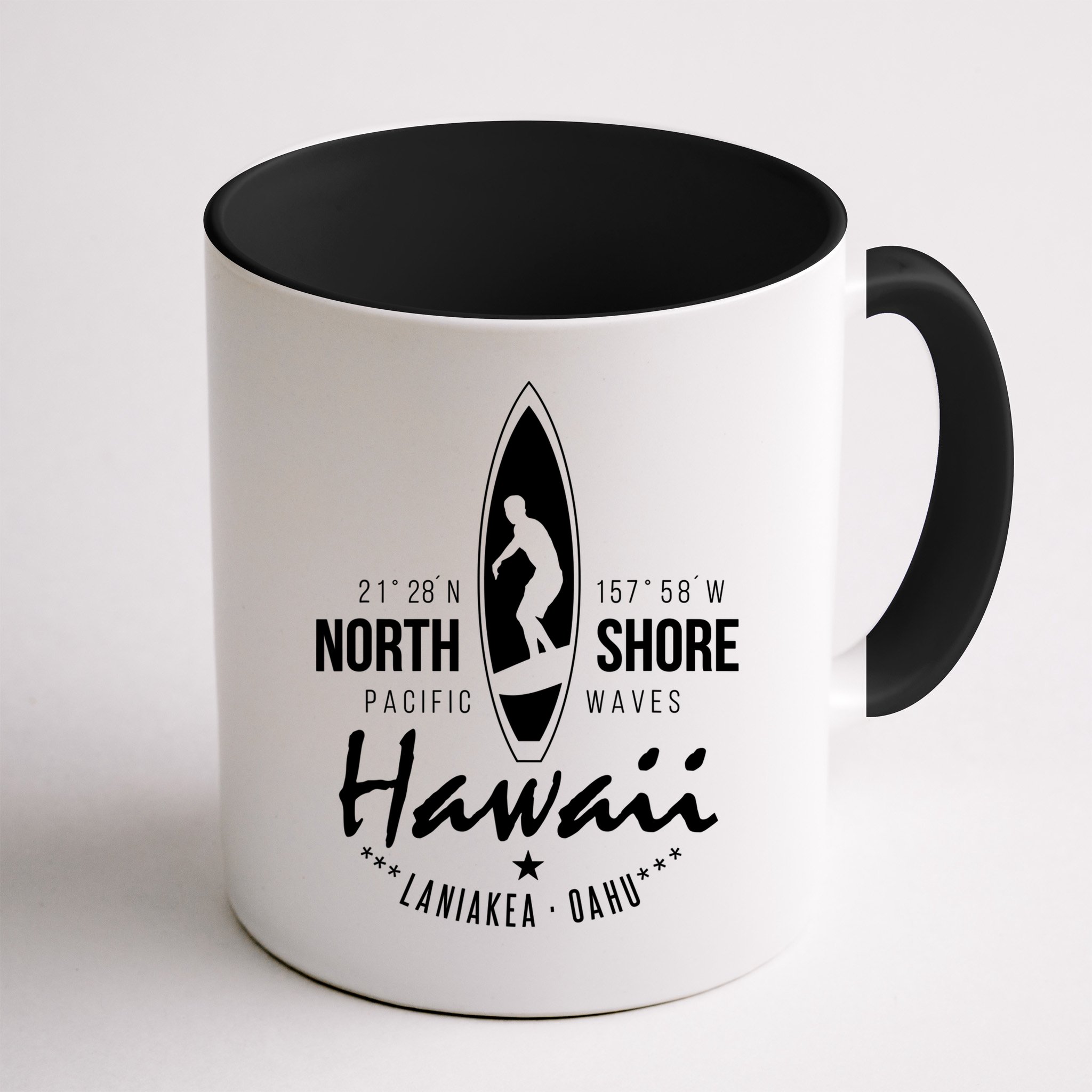 Surfer Gift Hawaii North Shore Laniakea Beach Oahu Mug