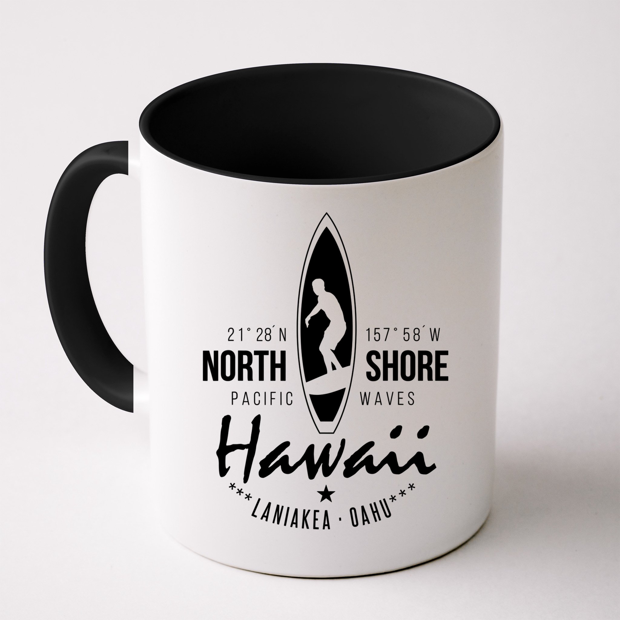 Surfer Gift Hawaii North Shore Laniakea Beach Oahu Mug