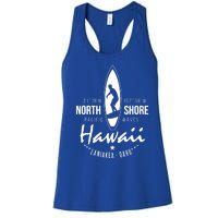 Surfer Gift Hawaii North Shore Laniakea Beach Oahu Women's Racerback Tank