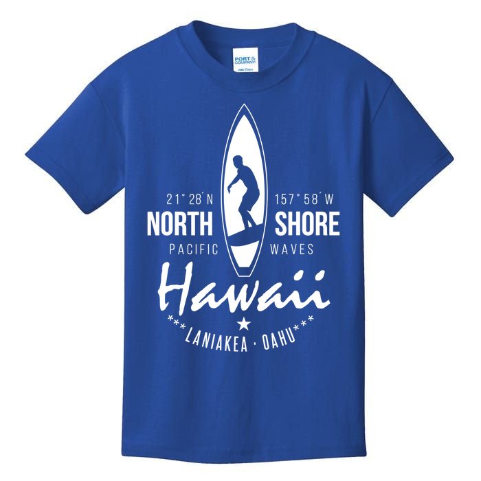 Surfer Gift Hawaii North Shore Laniakea Beach Oahu Kids T-Shirt