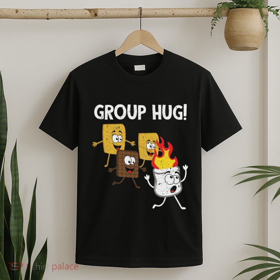Smores Group Hug SMores Camping Food Marshmallows On Fire T-Shirt