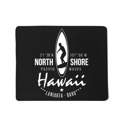 Surfer Gift Hawaii North Shore Laniakea Beach Oahu Mousepad