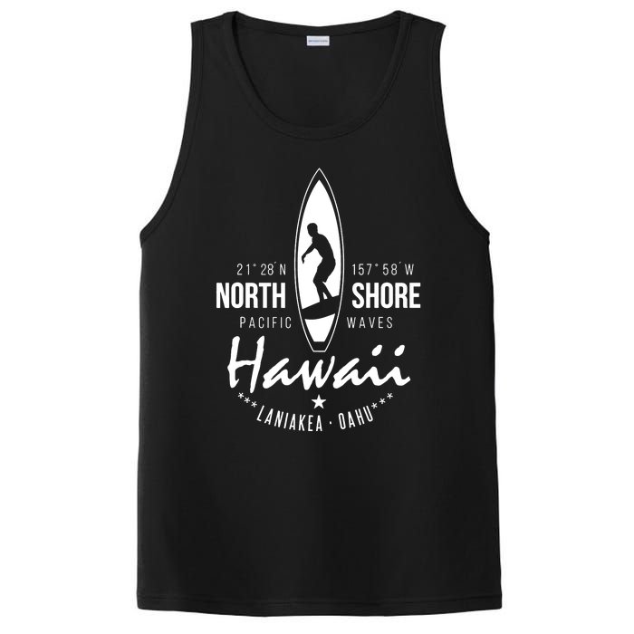 Surfer Gift Hawaii North Shore Laniakea Beach Oahu PosiCharge Competitor Tank