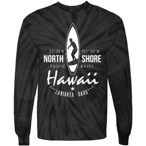 Surfer Gift Hawaii North Shore Laniakea Beach Oahu Tie-Dye Long Sleeve Shirt