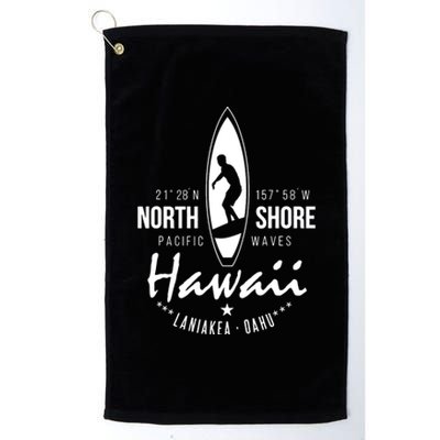 Surfer Gift Hawaii North Shore Laniakea Beach Oahu Platinum Collection Golf Towel