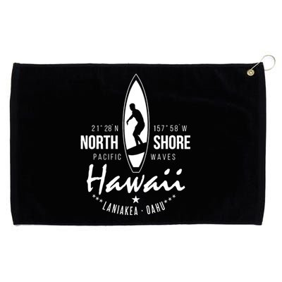 Surfer Gift Hawaii North Shore Laniakea Beach Oahu Grommeted Golf Towel