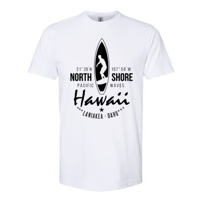 Surfer Gift Hawaii North Shore Laniakea Beach Oahu Softstyle CVC T-Shirt