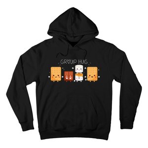 Smores Group Hug Camping Campfire Marshmallow Smores Hoodie