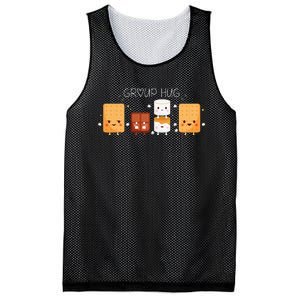 Smores Group Hug Camping Campfire Marshmallow Smores Mesh Reversible Basketball Jersey Tank