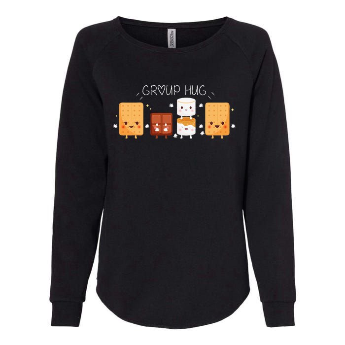 Smores Group Hug Camping Campfire Marshmallow Smores Womens California Wash Sweatshirt