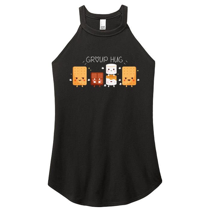 Smores Group Hug Camping Campfire Marshmallow Smores Women's Perfect Tri Rocker Tank